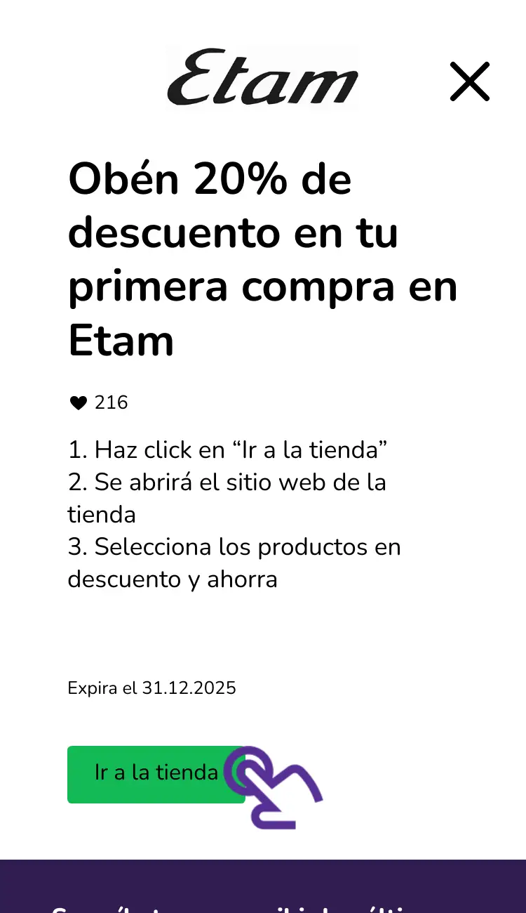 visitar la tienda con descuentos