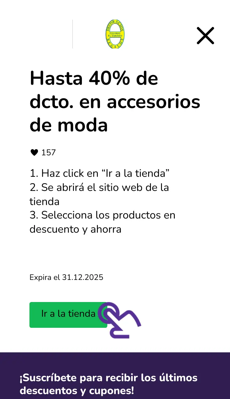 visitar la tienda con descuentos