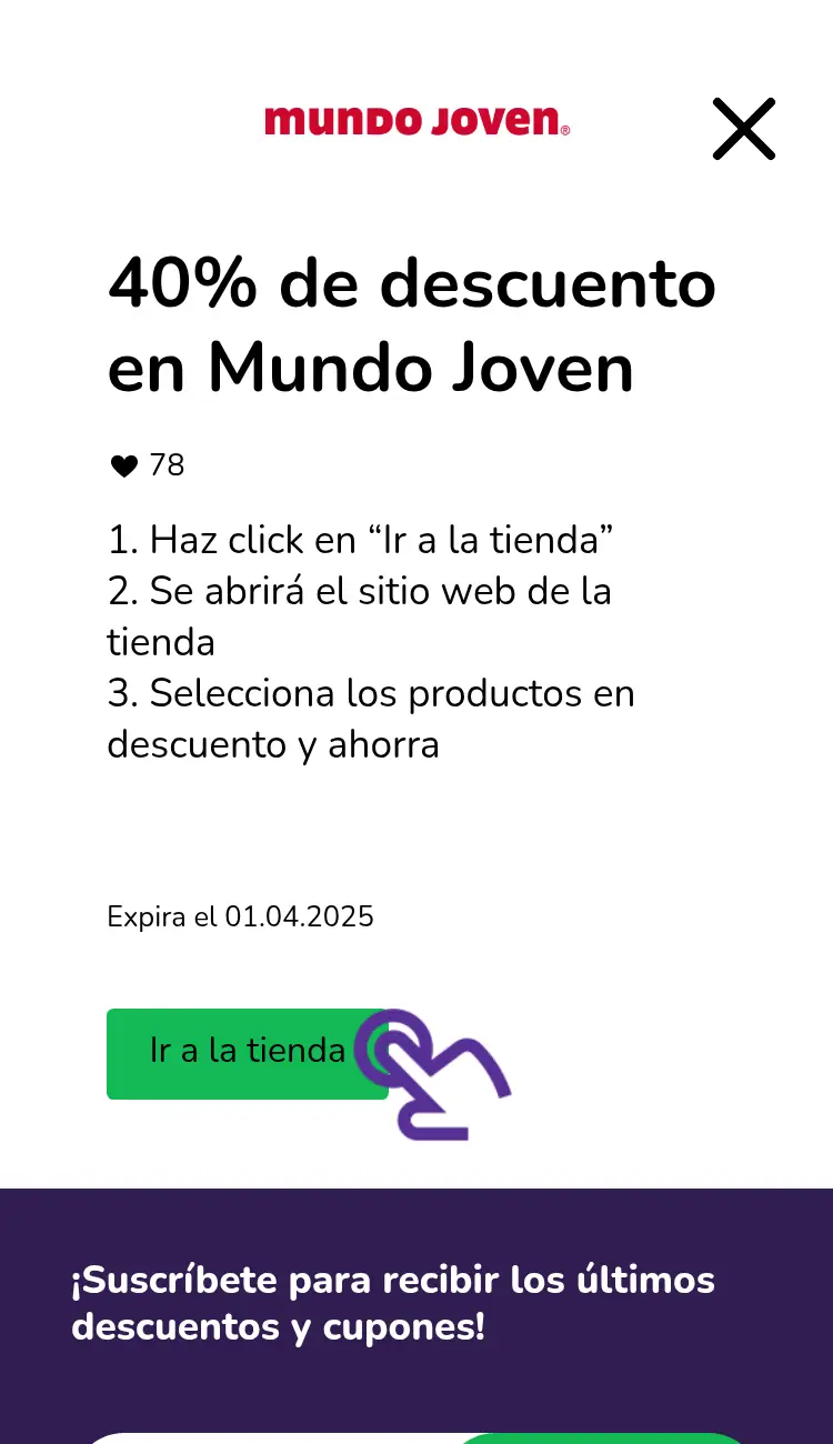 visitar la tienda con descuentos