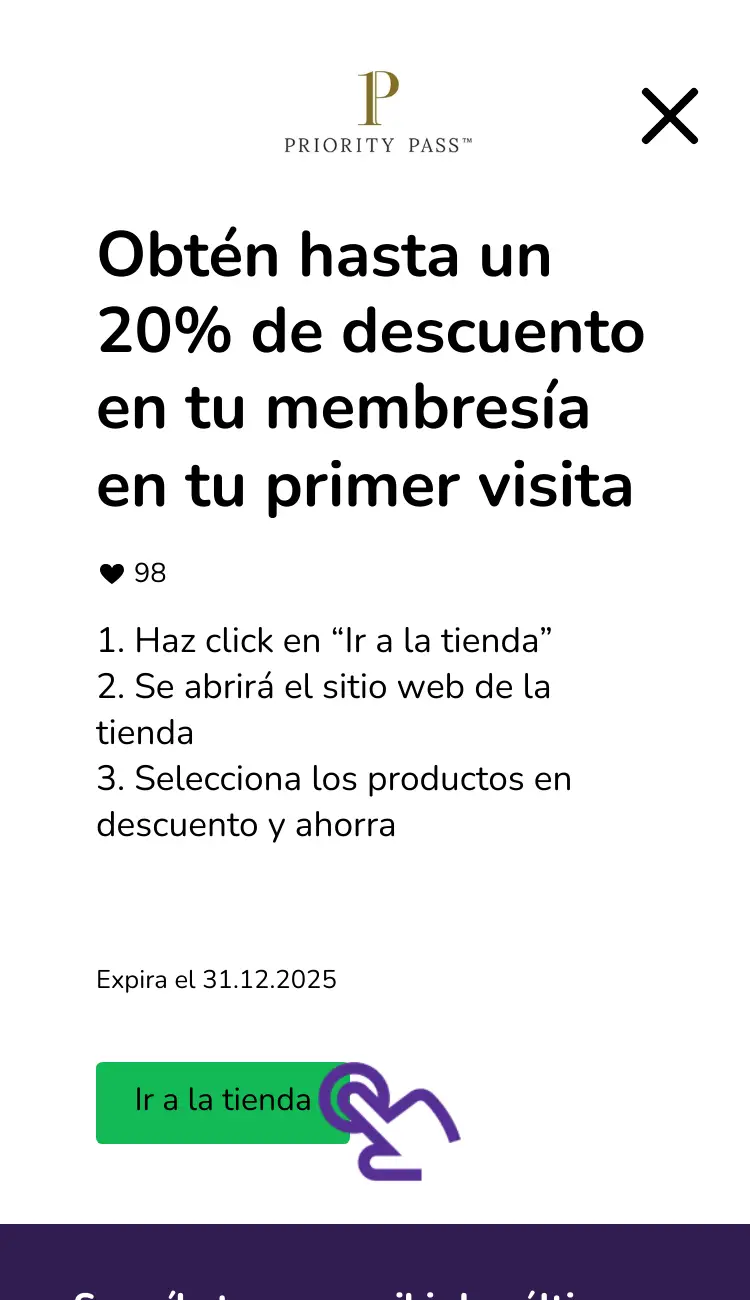 visitar la tienda con descuentos