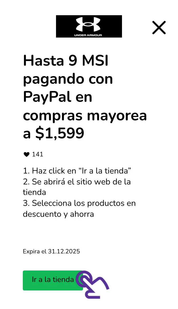 visitar la tienda con descuentos