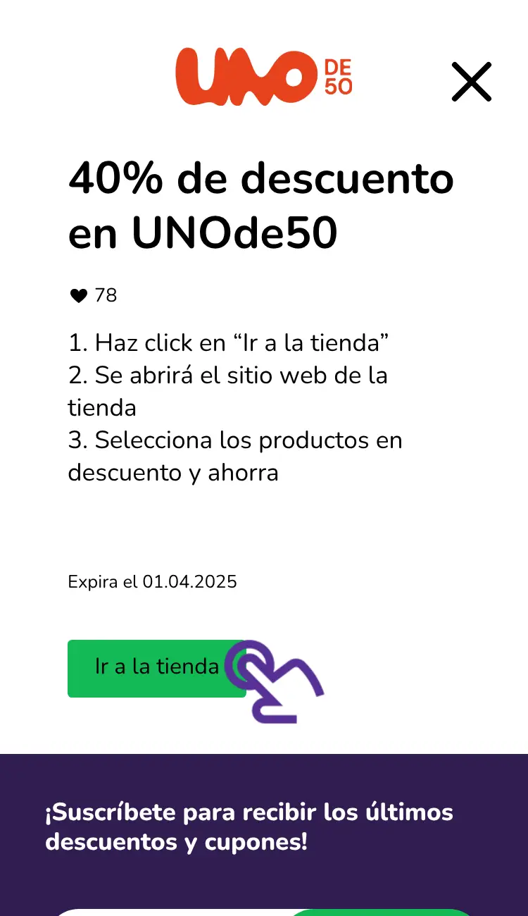 visitar la tienda con descuentos