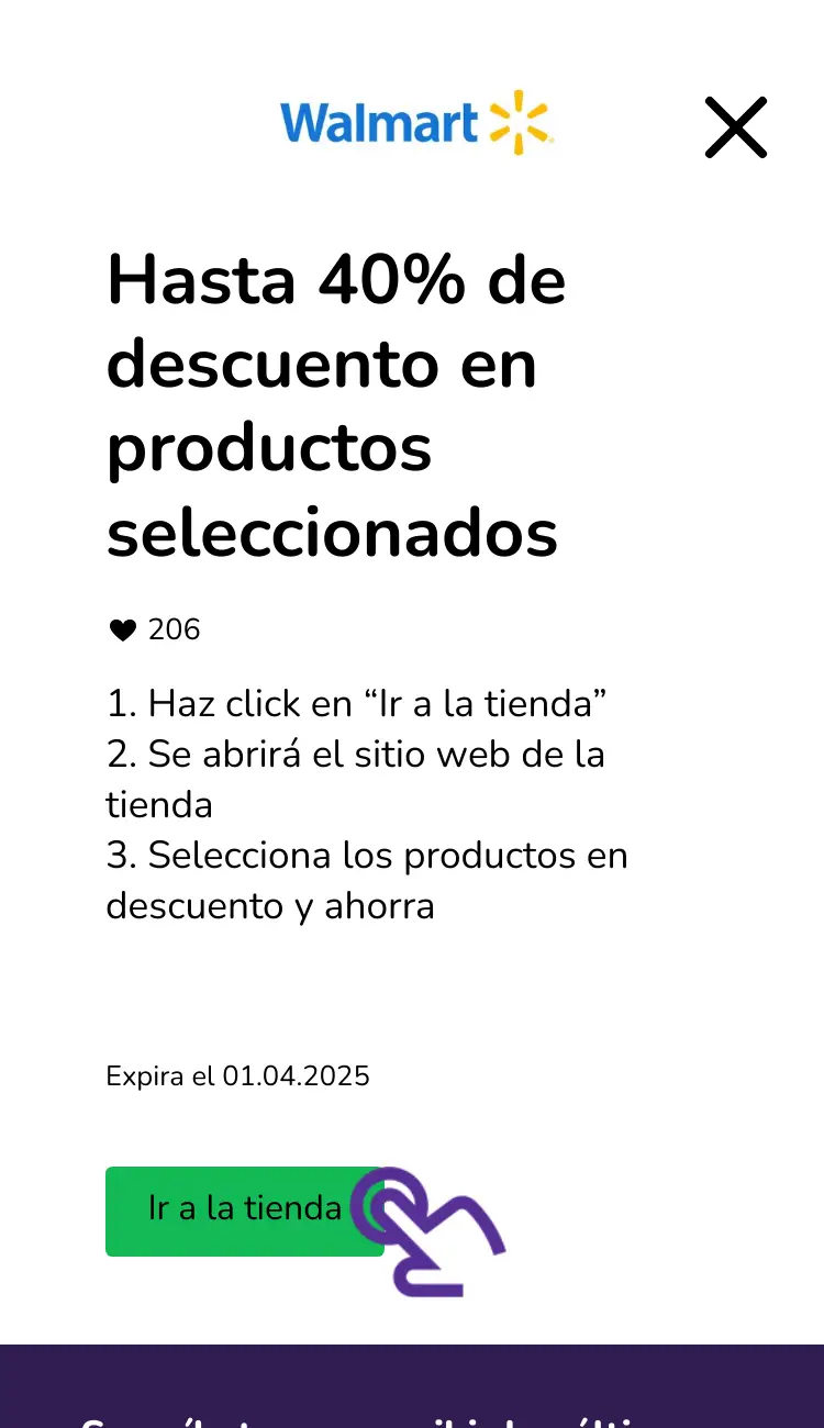 visitar la tienda con descuentos