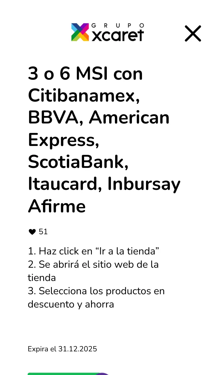 visitar la tienda con descuentos